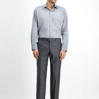 Medium Gray 7 Drop Slim Fit Classic Fabric Trousers