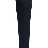 Koyu Lacivert Slim Fit Dar Kesim Klasik Kumaş Pantolon