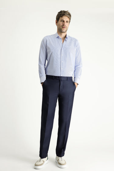 Koyu Lacivert Regular Fit Klasik Kumaş Pantolon