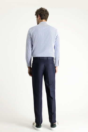 Koyu Lacivert Regular Fit Klasik Kumaş Pantolon