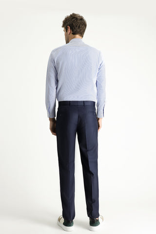 Koyu Lacivert 6 Drop Regular Fit Standart Kesim Klasik Kumaş Pantolon