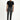 Orta Antrasit Super Slim Fit Ekstra Dar Kesim Beli Lastikli İpli Gofre Likralı Klasik Kumaş Pantolon