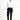 Siyah Slim Fit Dar Kesim Klasik Kumaş Pantolon