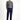Koyu Lacivert Slim Fit Dar Kesim Likralı Klasik Kumaş Pantolon
