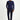 Koyu Lacivert Super Slim Fit Ekstra Dar Kesim Likralı Beli Lastikli İpli Klasik Kumaş Pantolon
