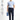 Koyu Lacivert Techno-Line Super Slim Fit Ekstra Dar Kesim Likralı Beli Lastikli İpli Klasik Kumaş Pantolon