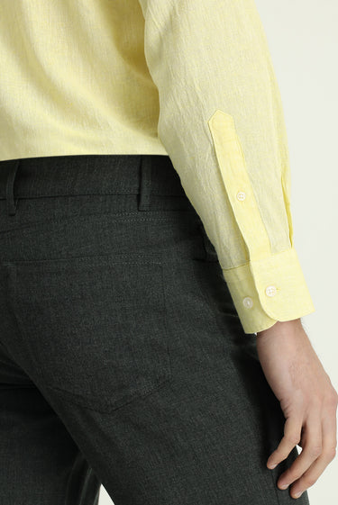 Koyu Yeşil Slim Fit Dar Kesim Yünlü Kumaş Pantolon