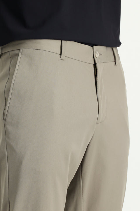 Mid Mink Techno-Line 7 Drop Super Slim Fit Extra Narrow Cut Lycra Classic Fabric Trousers