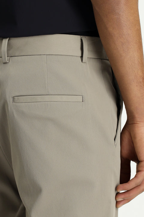 Mid Mink Techno-Line 7 Drop Super Slim Fit Extra Narrow Cut Lycra Classic Fabric Trousers