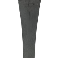 Koyu Füme 7 Drop Slim Fit Dar Kesim Yünlü Klasik Desenli Kumaş Pantolon