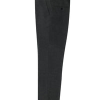 Koyu Füme Relaxed Fit Rahat Kesim Yünlü Klasik Kumaş Pantolon