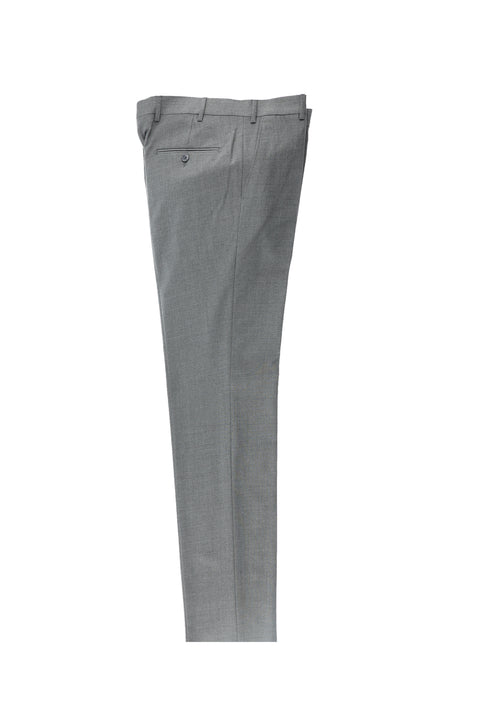Dark Anthracite 7 Drop Slim Fit Narrow Cut Classic Wool Fabric Trousers