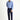 Orta Lacivert Slim Fit Dar Kesim Yünlü Klasik Kumaş Pantolon