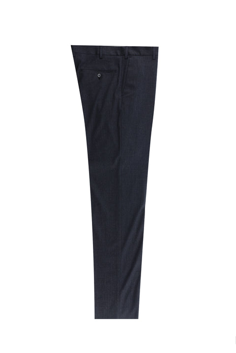 Orta Lacivert 6 Drop Regular Fit Standart Kesim Klasik Kumaş Pantolon
