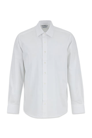 Beyaz Uzun Kol Regular Fit Non Iron Ütü Gerektirmeyen %100 Pamuk Klasik Gömlek
