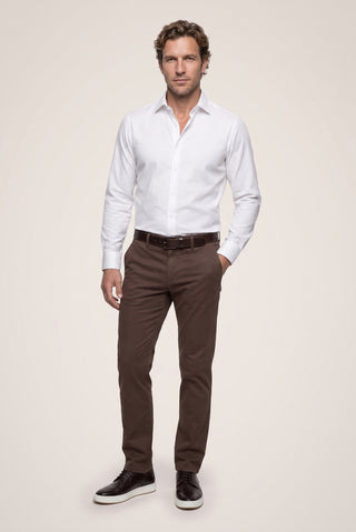 Beyaz Uzun Kol Slim Fit Non Iron Ütü Gerektirmeyen %100 Pamuk Klasik Gömlek