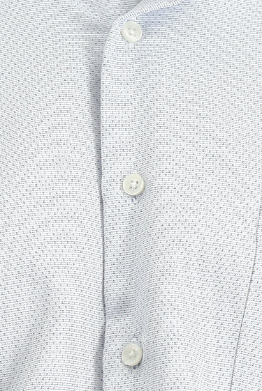 Açık Lacivert Uzun Kol Klasik Desenli Pamuklu Kolay Ütülenebilir Gömlek