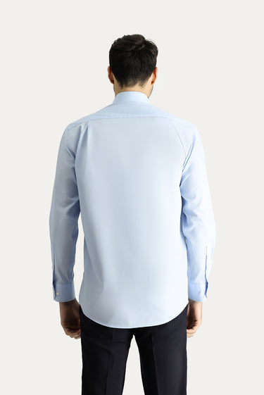 Uçuk Mavi Uzun Kol Regular Fit Non Iron Ütü Gerektirmeyen Pamuklu Gömlek