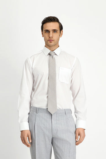 Beyaz Uzun Kol Regular Fit Non Iron Ütü Gerektirmeyen Pamuklu Gömlek