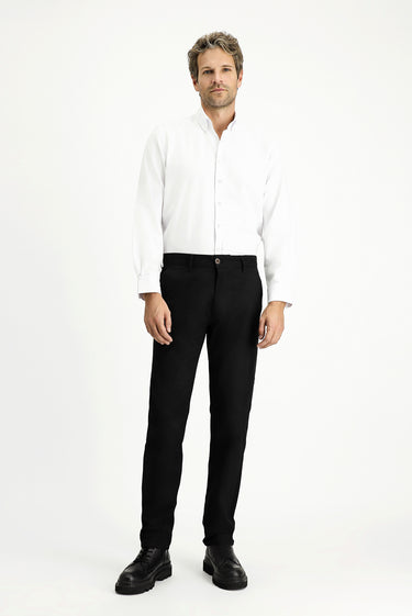 Beyaz Uzun Kol Regular Fit Düğmeli Yaka Pamuklu Kolay Ütülenebilir 4 Mevsim Oxford Gömlek