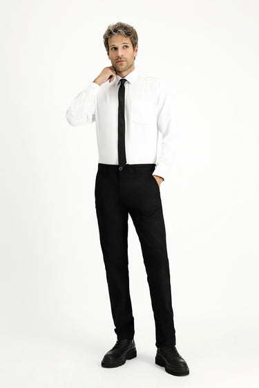 Beyaz Uzun Kol Regular Fit Klasik Yaka Pamuklu Kolay Ütülenebilir 4 Mevsim Oxford Gömlek