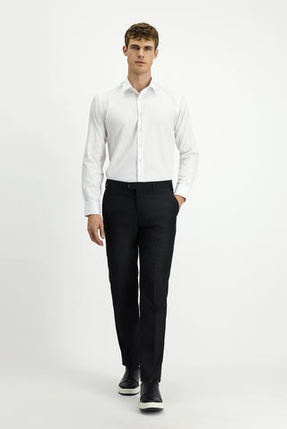 Beyaz Uzun Kol Slim Fit Dar Kesim Klasik Non Iron Pamuklu Gömlek