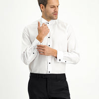 White Wing Collar Classic Cotton Shirt