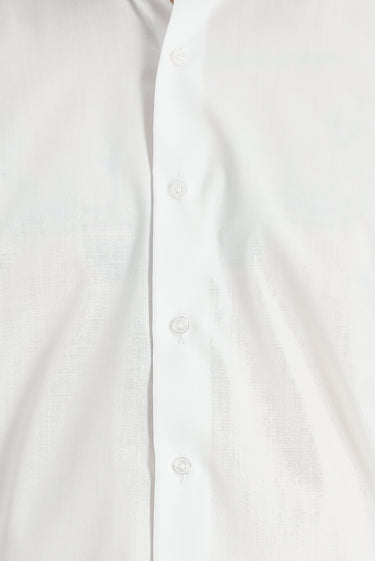 Beyaz Uzun Kol Slim Fit Dar Kesim Non Iron Klasik Pamuklu Gömlek