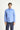 Aqua Mavisi Uzun Kol Slim Fit Dar Kesim Klasik Non Iron Saten Pamuklu Gömlek