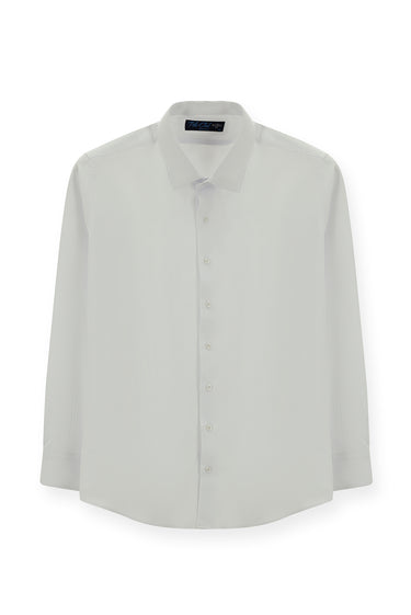 Beyaz Uzun Kol Slim Fit Klasik Yaka Oxford Pamuklu Kolay Ütülenebilir Gömlek
