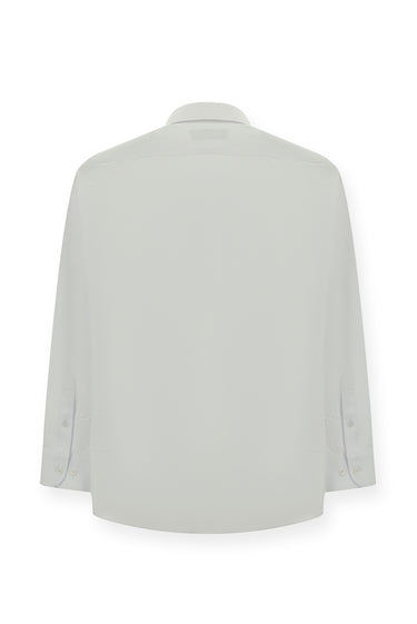 Beyaz Uzun Kol Slim Fit Klasik Yaka Oxford Pamuklu Kolay Ütülenebilir Gömlek