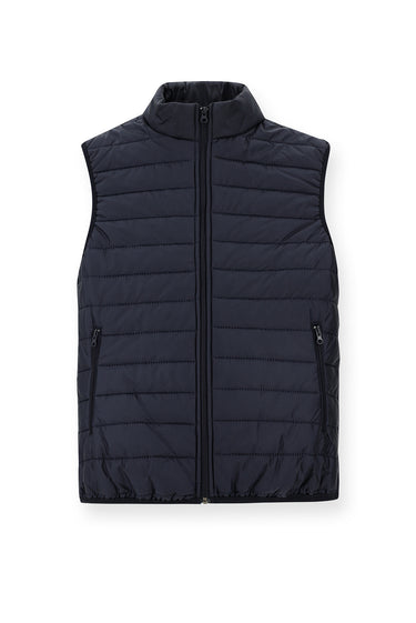 Koyu Lacivert Kapitone Spor Şişme Yelek