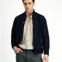 Dark Navy Knitted Cardigan