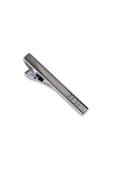 Silver-Colored Boxed Tie Clip