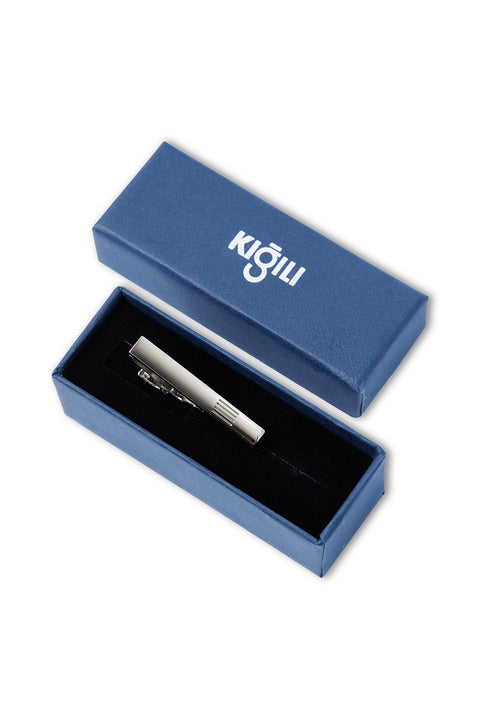 Silver Tie Clip in Box