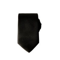 Black Thin Solid Tie