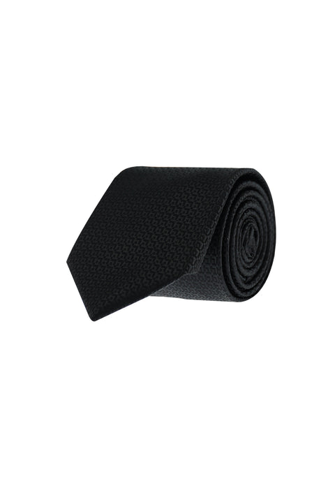 Black Patterned Tie