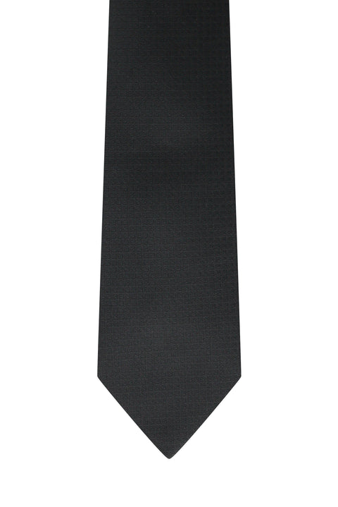 Black Patterned Tie