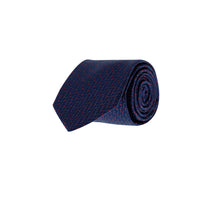 Koyu Lacivert Desenli Kravat