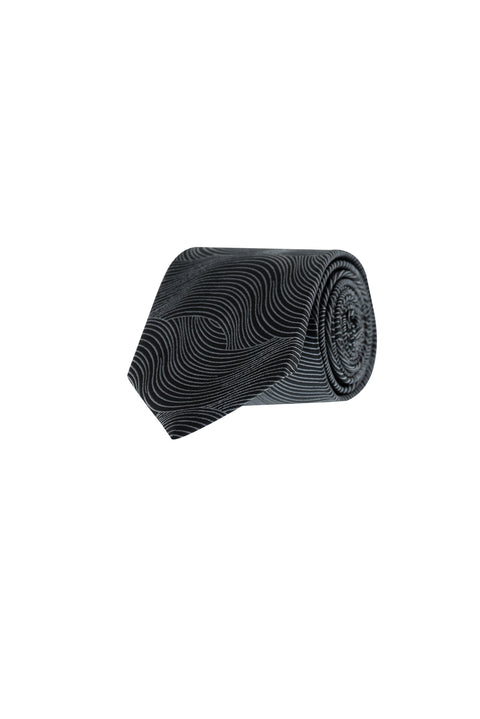 Black Patterned Tie