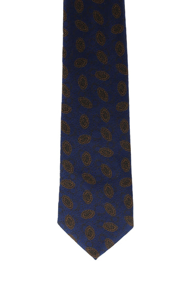 Orta Turuncu Desenli Kravat