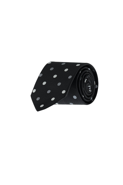 Black Patterned Tie