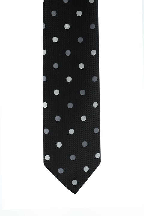 Black Patterned Tie