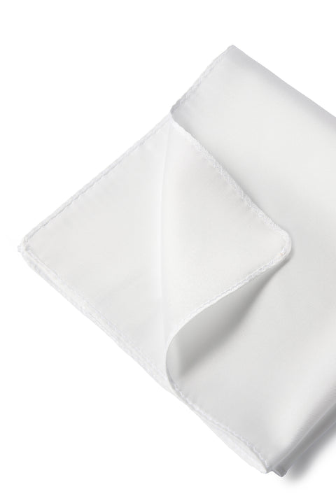 Off-White Plain Handkerchief