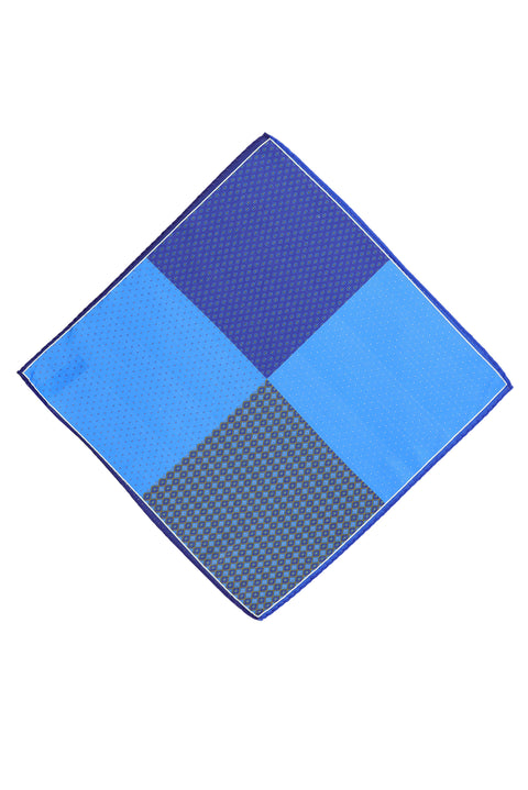 Blue Patterned Handkerchief