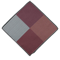 Dark Burgundy Patterned Handkerchief