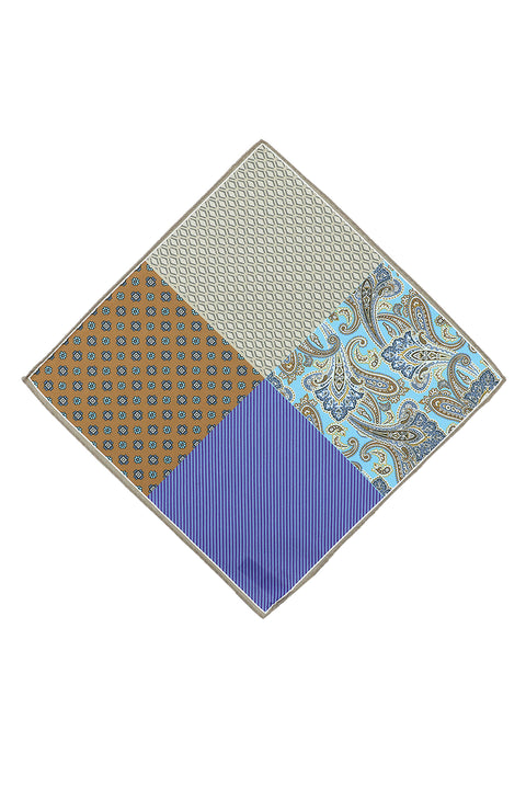 Dark Brown Patterned Handkerchief