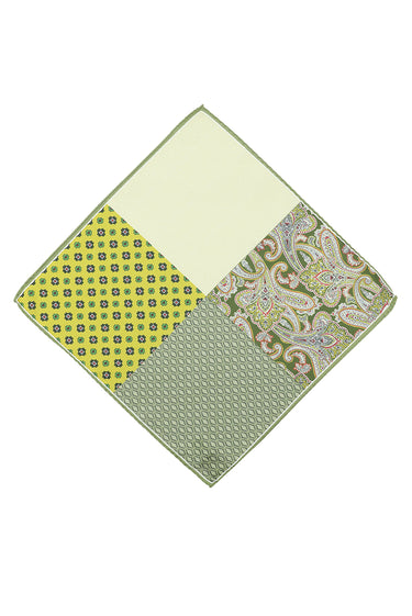 Koyu Yeşil Desenli Mendil