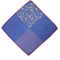 Dark Navy Patterned Handkerchief