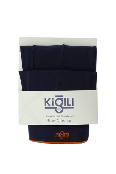 Açık Lacivert 2'li Pamuklu Boxer Seti